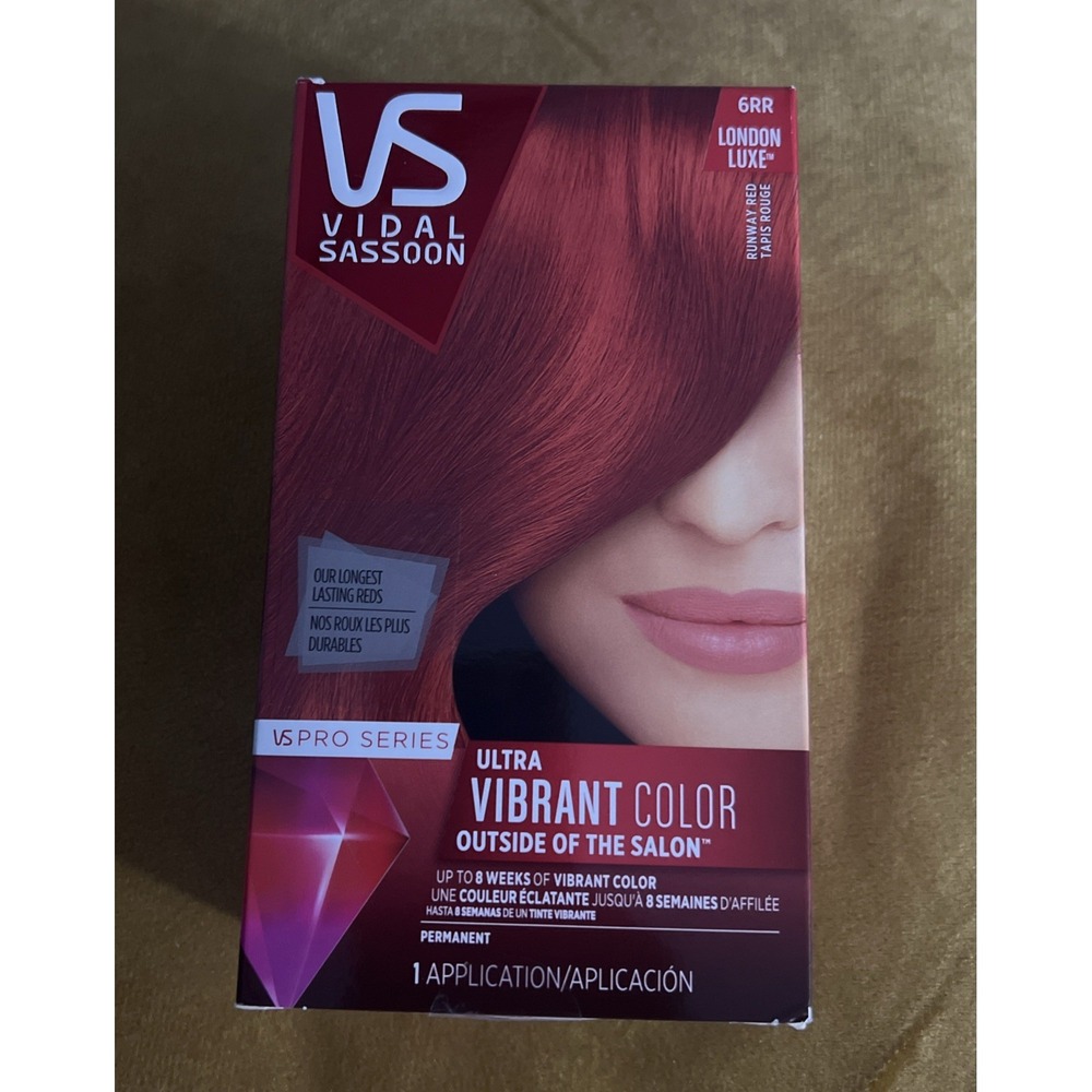 Vidal Sassoon VS Pro Series Permanent Hair‎ Dye 6RR Brunette Red London Luxe